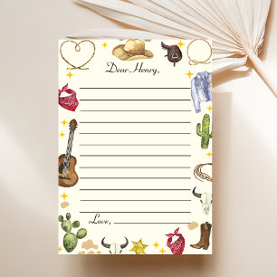 Remerciements Western Cowboy fête d'anniversaire Carte de remerc