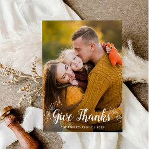 REMERCIER   carte photo de remerciement familial