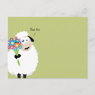 Remerciez les moutons de brebis avec le Merci de