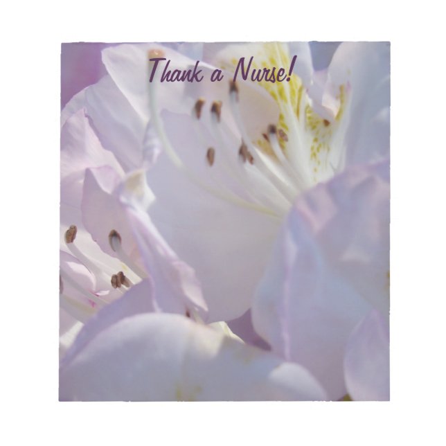 Remerciez une infirmière ! bloc-notes Pastel Rhodi (Devant)