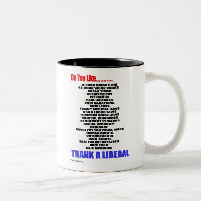 Remerciez une tasse de café libérale (Droit)