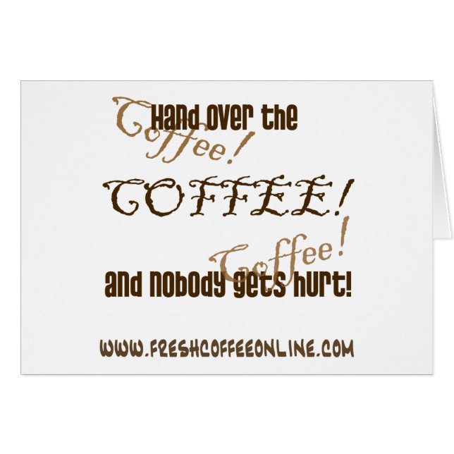 Remettez le café (Devant horizontal)