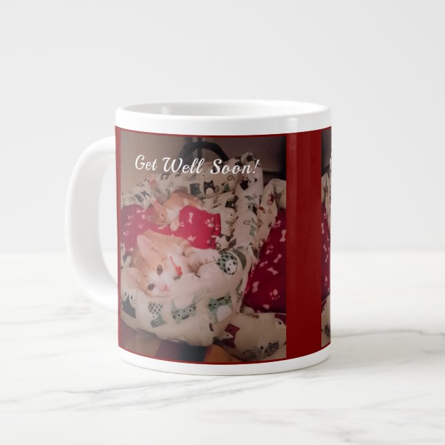 Remettez-vous vite ! Tasse pour amateurs de chats  (Devant gauche)