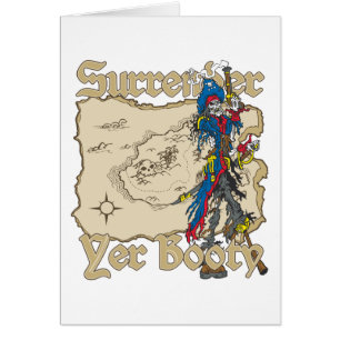 Remettre Yer Booty Pirate Carte des trésors
