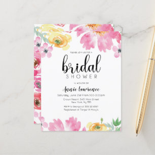 Remise Floral Bridal Shower Invitations