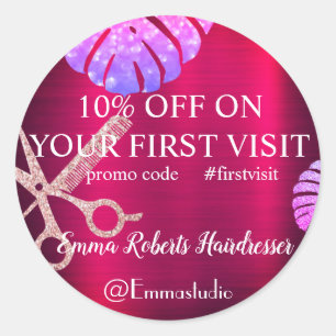 Remise Offre de vente Sticker rond classique