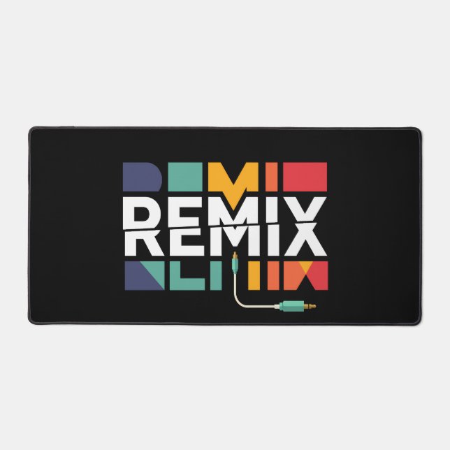 Remix Audio | Graphisme Géométrique Rétro Musique  (Recto)