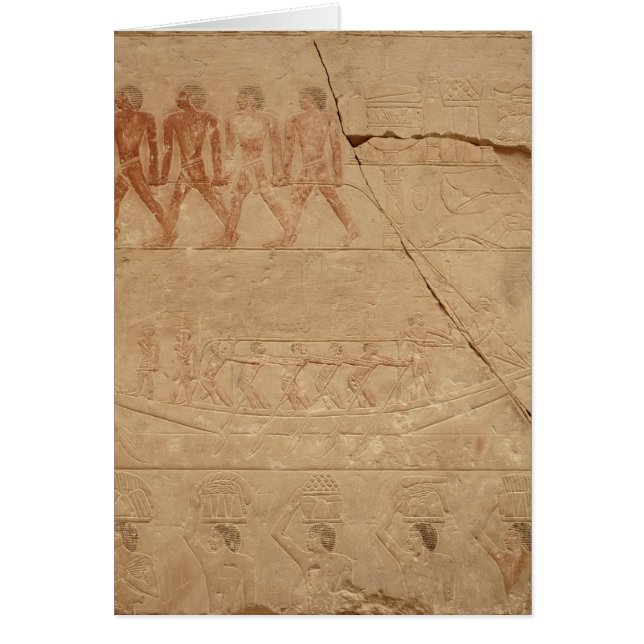 Remorquant un bateau, du Mastaba de Mereruka (Devant)
