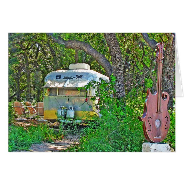 Remorque et art chez Sol'Stice, Dripping Springs, (Devant Horizontal)