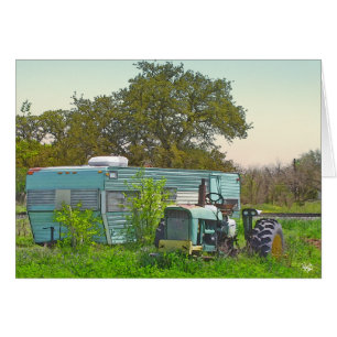 Remorque vintage et tracteur assorti en Dale, TX