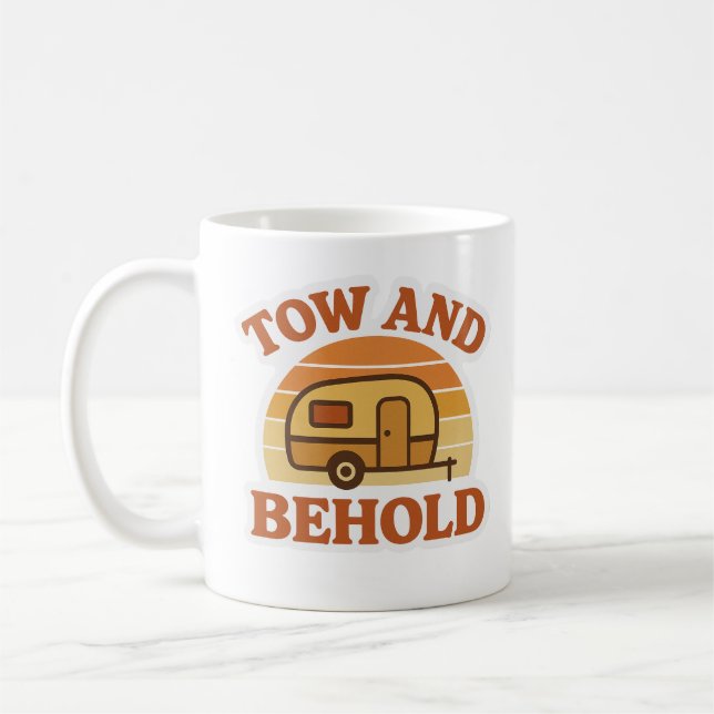 Remorquer et Behold | Mug Drôle de Caravane (Gauche)
