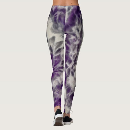 Remous pourpre de marguerite leggings
