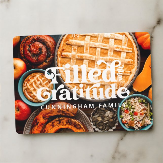 Rempli avec carte Bon thanksgiving Gratitude (Créateur téléchargé)