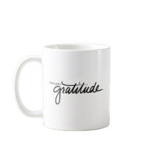 Rempli de tasse de gratitude