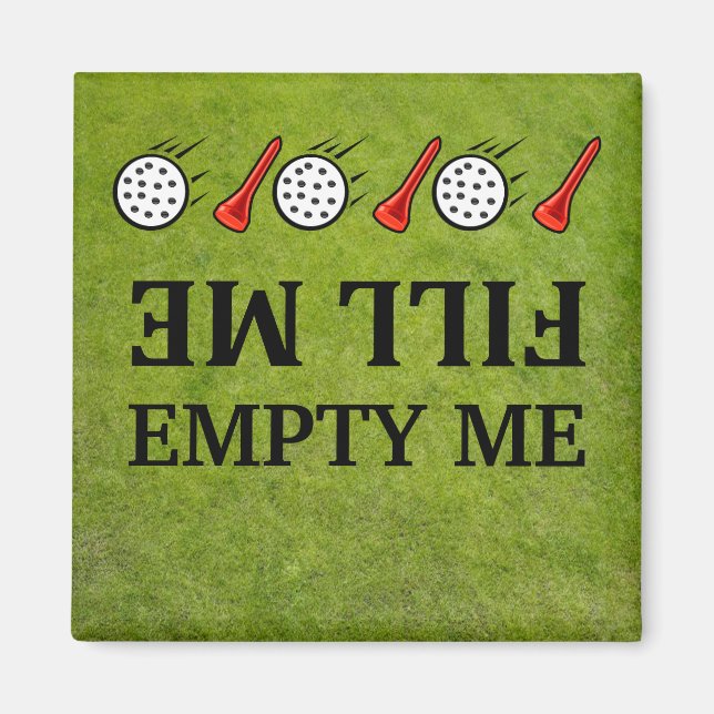 Remplir me vide golf Magnets de lave-vaisselle (Devant)
