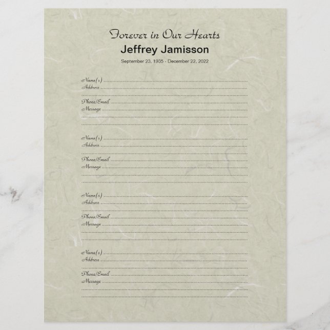 Remplisseur commémoratif de livre Signe-Dans des (Devant)