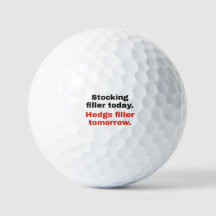 Remplisseur de haie demain: Balles de golf drôles