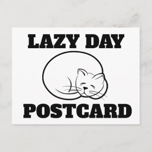 REMPLISSEZ DANS LES BLANKS LAZY DAY CAT Cartes pos