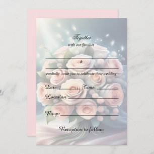 Remplissez Le Faire-part de mariage Floral Vierge