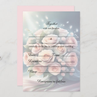 Remplissez Le Faire-part de mariage Floral Vierge