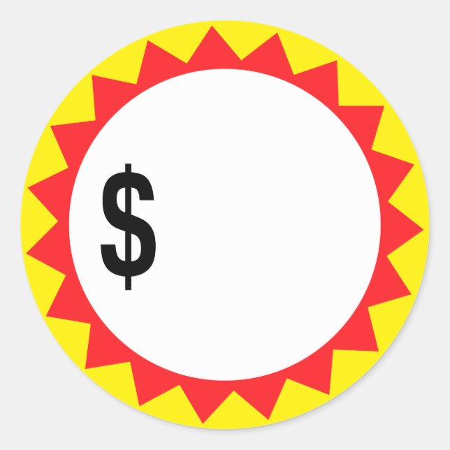 Remplissez vos propres autocollants de réduction d (Devant)