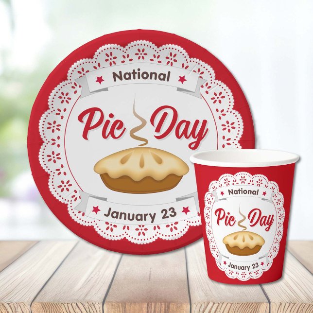 Remplissez votre assiette avec tarte sur plaque pa (Happy Pie Day! January 23. What's your favorite pie?)