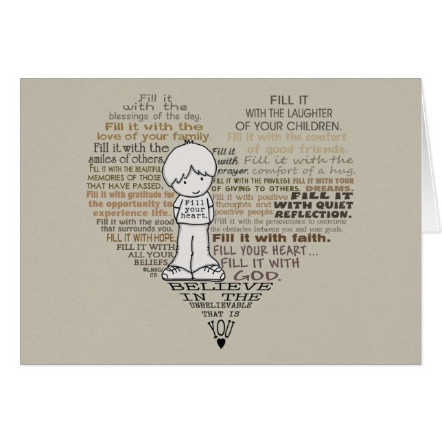 Remplissez votre Coeur-Tan (Devant horizontal)