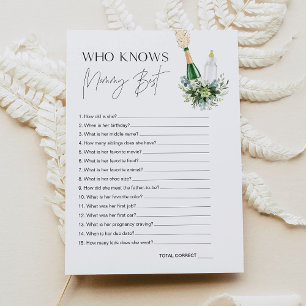 REMY Qui Connaît Maman Meilleur Baby shower Carte 