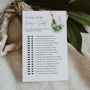 REMY Who Said It Maman ou papa Baby Game Card