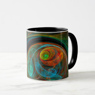 Renaissance Bleu Abstrait café Mug