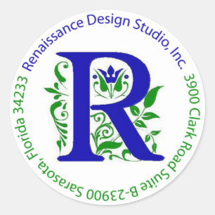 Renaissance Design Studio, Inc Étiquette de adress