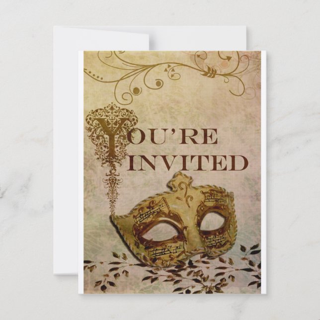 Renaissance Invitation Sepia (Devant)