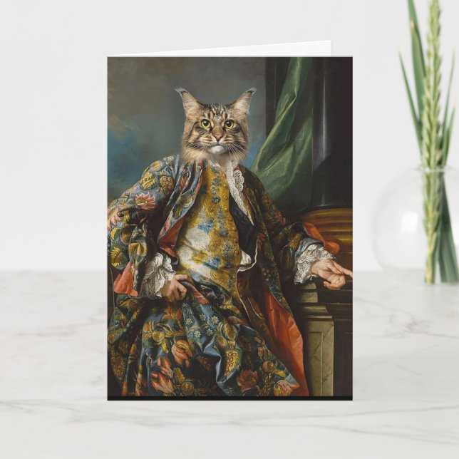 RENAISSANCE MAN CAT CARTES D'ANNIVERSAIRE (Devant)