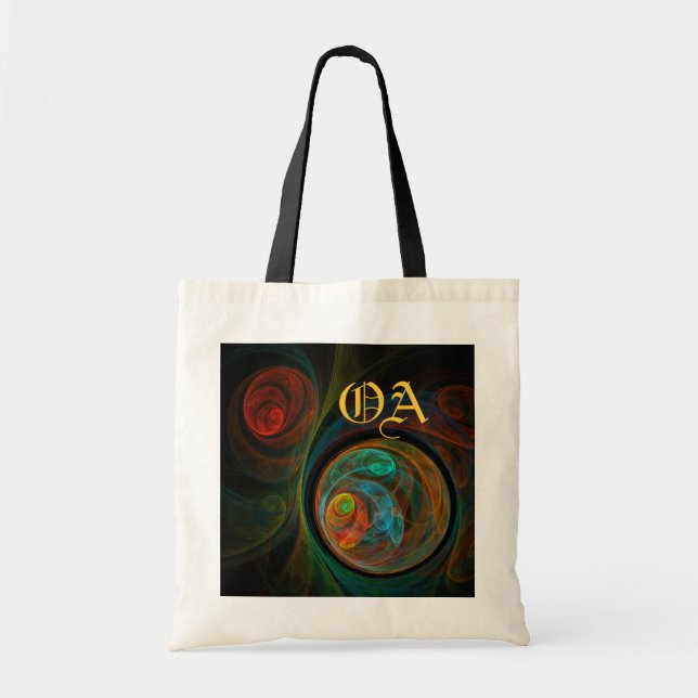 Renaissance Sac Monogramme Art Abstrait (Devant)