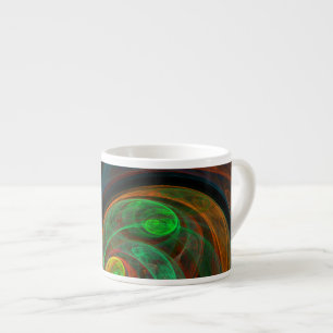 Renaissance Vert Art Abstrait Espresso Mug