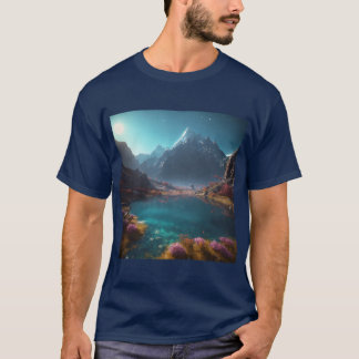 "Renaître dans le T-shirt graphique du monde du la