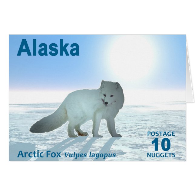 Renard arctique - Alaska Postage (Devant horizontal)