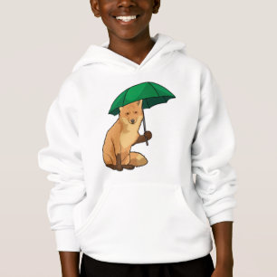 Renard avec parapluie