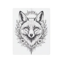 Renard céleste impression métallique