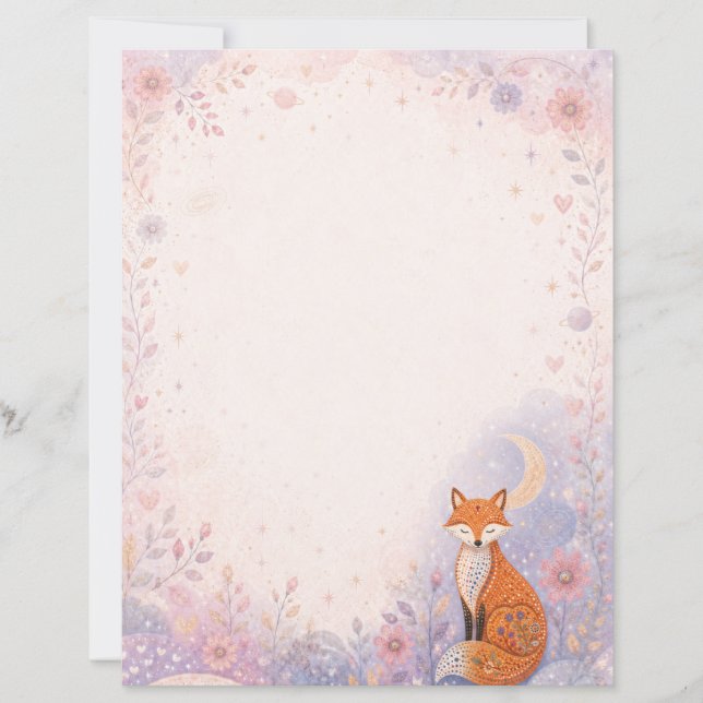 Renard dans le jardin d'étoiles (Devant)