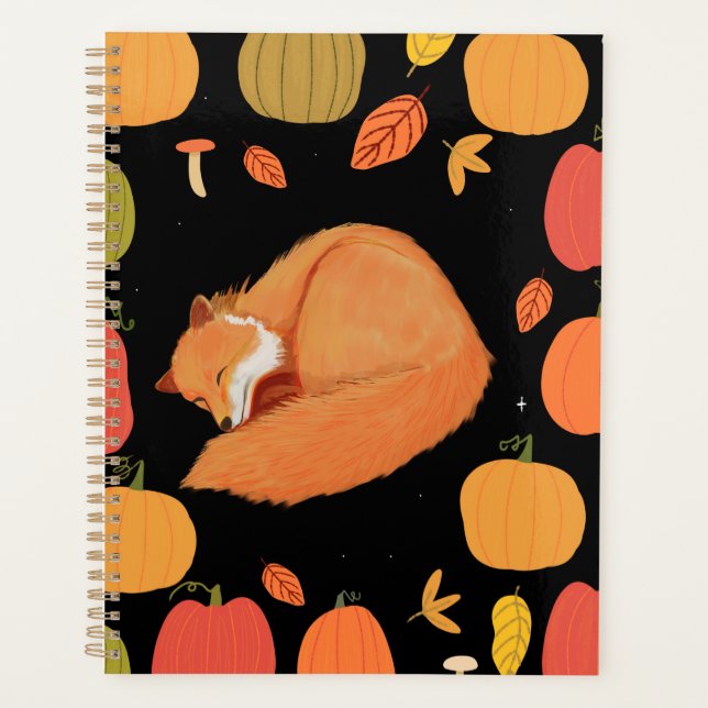 Renard d'automne endormi  (Devant)