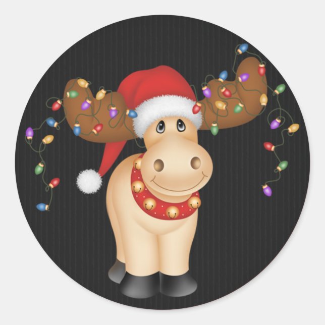 Renard de Noël 1 - Stickers de Noël (Devant)