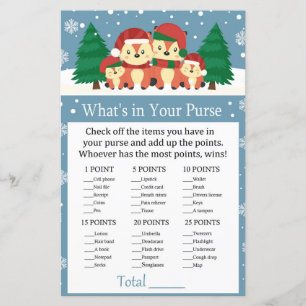 Renard d'hiver Qu'y a-t-il dans votre sac à main