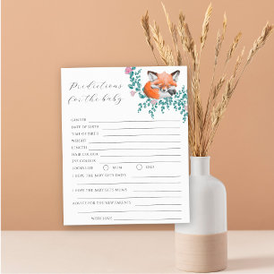 Renard dormant - Prédictions et conseils pour bébé