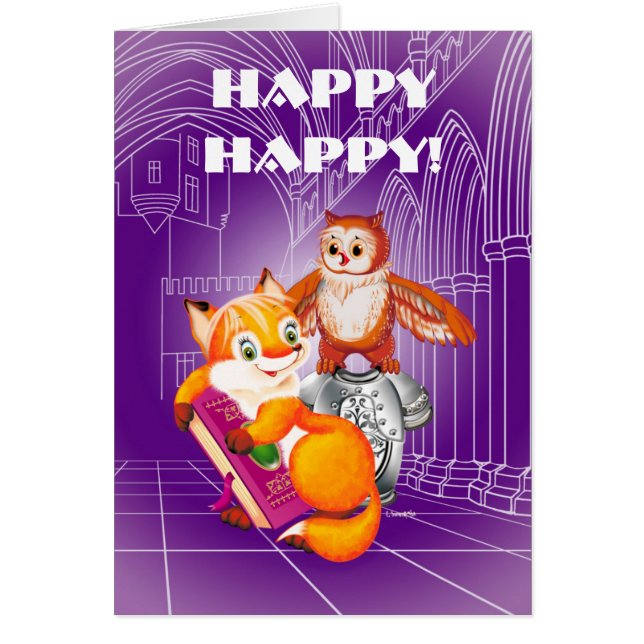 renard et hibou (Devant)