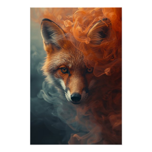 Renard Éthéré dans la Fumée et la Brume – Affiche  (Devant)
