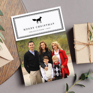 Renard hivernal Carte photo de vacances