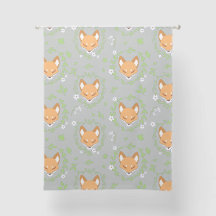 Renard Joyeux Orange blanc clair renards verts