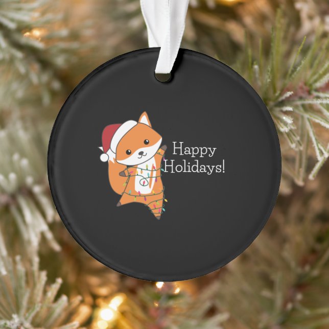 Renard Noël Neige Hiver Animaux Renards Foxes (Arbre)