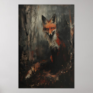 Renard roux, décoration murale d'animal imprimable